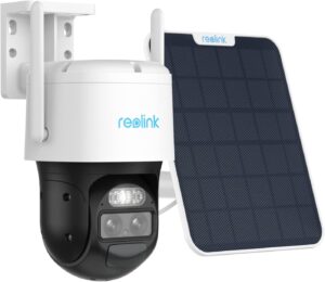 Соларна камера за видеонаблюдение Reolink TrackMix + Security Camera Outdoor 4K PTZ WiFi