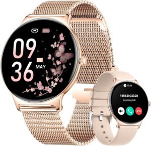 Дамски смарт часовник LIGE FV12 Women’s Smart Watch 1.43 Inch AMOLED Gold