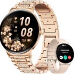 Дамски смарт часовник LIGE FV12 Women’s Smart Watch 1.43 Inch AMOLED Gold Rose