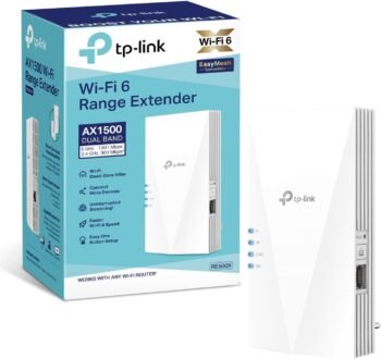 Удължител на обхват TP-Link RE500X WiFi 6 Amplifier Repeater AX1500 Dual Band