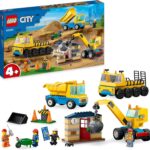 LEGO City Строителни камиони и кран с разбиваща топка (60391)