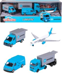 Majorette Logistic подаръчен комплект 4 транспортни средства