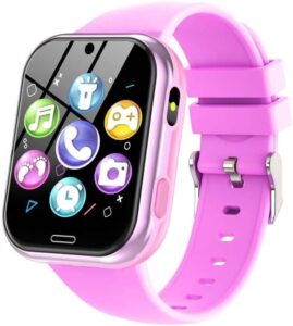 Детски смарт часовник Igreeman Smart Watch Call Function SOS Camera 1.54 Inch Display Purple