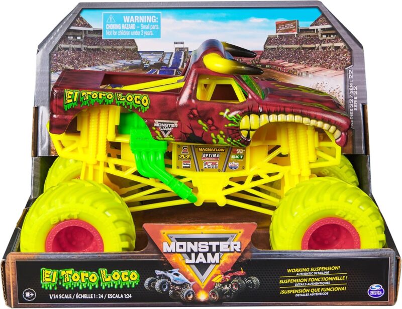 Monster Jam EL Toro Loco Monster Truck Количка 1:24