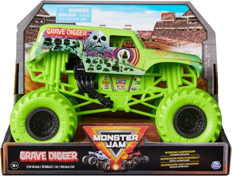 Monster Jam Grave Digger Monster Truck Количка 1:24