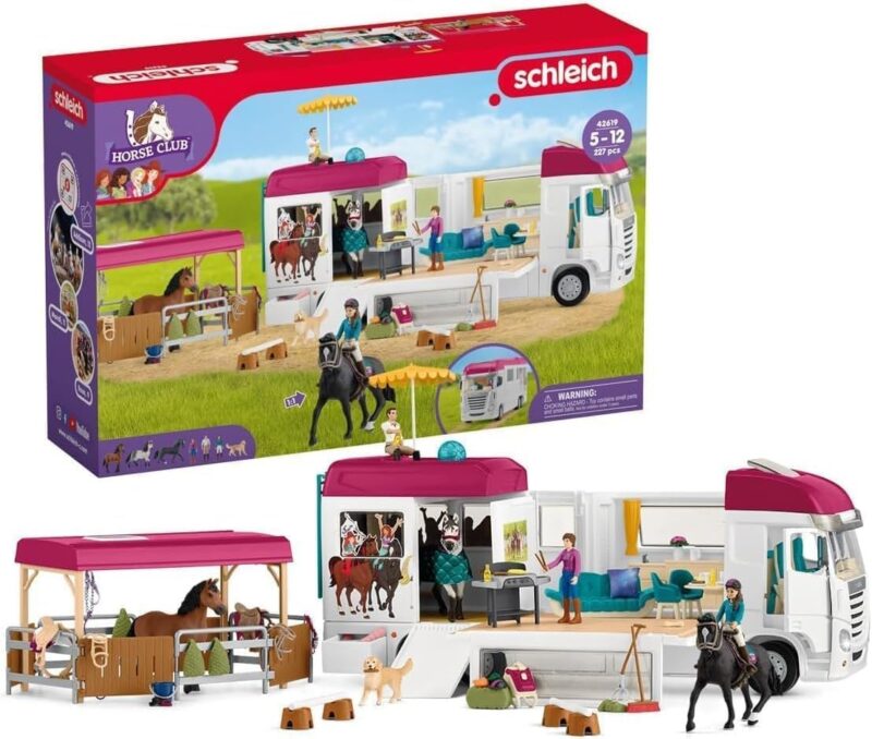 Schleich Horse Club Комплект кемпер за коне с аксесоари (42619)