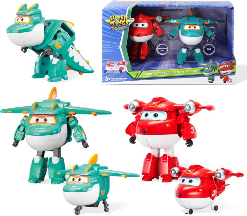 Super Wings Jett + Tino Самолет Робот