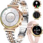 Дамски смарт часовник TYBERLEY Smart Watch 1,27 inch Gold & Silver