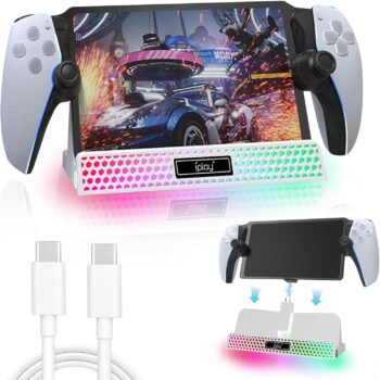 AriKroii Зарядно за PlayStation Portal White