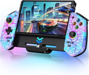 HELLCOOL Hall Effect Controller Контролер за Nintendo Switch White Crack