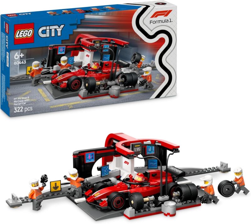 LEGO City – Питстоп и механици от F1 с кола Ferrari (60443)