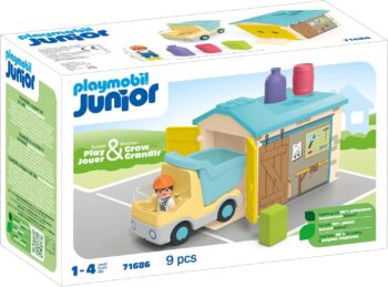 Playmobil Junior Камион със гараж (71686)