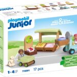 Playmobil Junior Пазарен щанд и мотокар (71691)