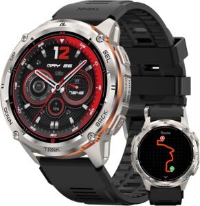 Смарт часовник KOSPET TANK T3 Ultra 2 GPS Men’s Smart Watch 1.43 AMOLED Silver