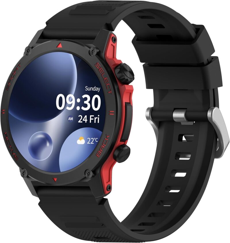 Смарт часовник Popglory S136 Men's Smart Watch 1.43 Inch AMOLED Black